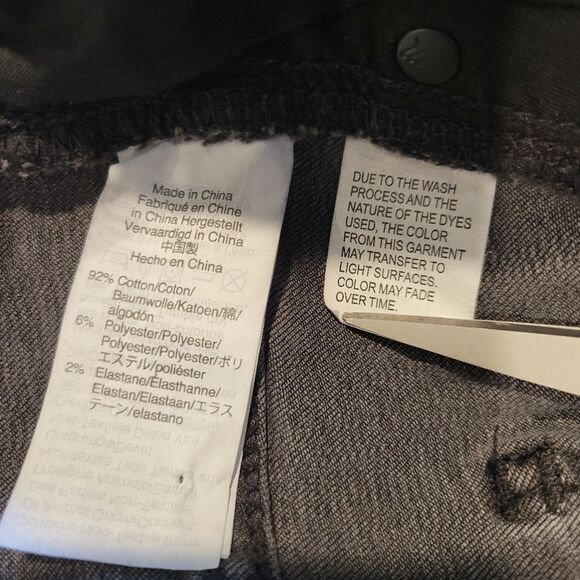 Madewell 9" High-Rise Skinny, faded black sz 34 - Picture 9 of 14